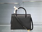 Kitlife Dior St Honore Handbag Black /Enamel Button - M8012 – 30cm - 4