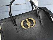 Kitlife Dior St Honore Handbag Black /Enamel Button - M8012 – 30cm - 2