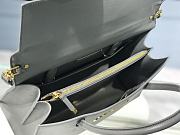 Kitlife Dior St Honore Handbag Gray /Enamel Button - M8012 – 30cm - 3