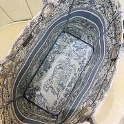 Kitlife Dior Book Tote Gray Toile de Jouy Embroidery – 9028 - 42x30x17cm - 6