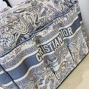 Kitlife Dior Book Tote Gray Toile de Jouy Embroidery – 9028 - 42x30x17cm - 2
