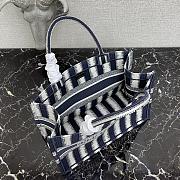 Kitlife Dior Book Tote Navy Blue/White Stripe Embroidery – 1286 - 36.5x28x16cm - 3