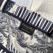 Kitlife Dior Book Tote With Palm Trees Embroidery - 36.5x28x16cm - 3