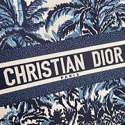 Kitlife Dior Book Tote With Palm Trees Embroidery - 36.5x28x16cm - 2