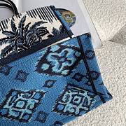 Kitlife Dior Book Tote With Palm Trees Embroidery – 41x32 cm - 3