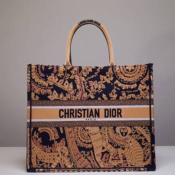 Kitlife Dior Book Tote Orange – 1286# -  41.5x34.5x16cm