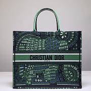 Kitlife Dior Book Tote Elephant Green – 1286# -  41.5x34.5x16cm - 1