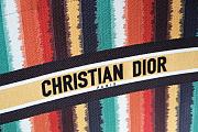 Kitlife Dior Book Tote Multicolor Stripe Embroidery – 1286# -  41.5x34.5x16cm - 2