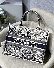 Kitlife Dior Book Tote Iru Flower  Embroidery - M1286 - 36.5x28x14cm - 1