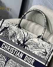 Kitlife Dior Book Tote Iru Flower  Embroidery - M1286 - 36.5x28x14cm - 5