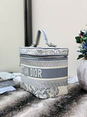 Kitlife Dior Cosmetic Box Bag Embroidery Monkey Gray -  25x15x14cm - 6