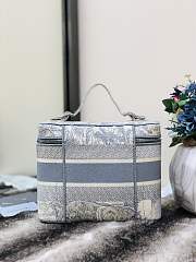 Kitlife Dior Cosmetic Box Bag Embroidery Monkey Gray -  25x15x14cm - 4