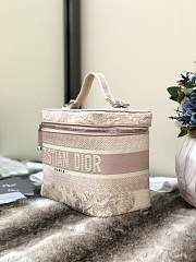 Kitlife Dior Cosmetic Box Bag Embroidery Monkey Pink -  25x15x14cm - 6