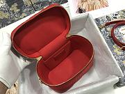 Dior Cosmetic Box Bag SheepSkin Red -  18.5 cm x 13 cm x 10.5 cm  - 3