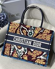 Kitlife Dior Book Tote Blue Maple Leaf - M1286 - 36.5x28cm - 1