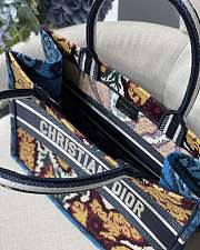Kitlife Dior Book Tote Blue Maple Leaf - M1286 - 36.5x28cm - 4