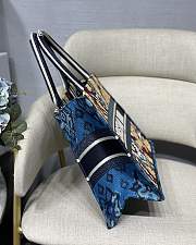Kitlife Dior Book Tote Blue Maple Leaf - M1286 - 36.5x28cm - 3