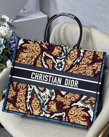 Kitlife Dior Book Tote Blue Maple Leaf - M1286 - 41.5x32cm