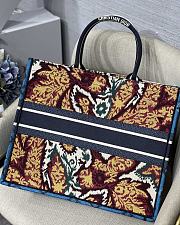 Kitlife Dior Book Tote Blue Maple Leaf - M1286 - 41.5x32cm - 2