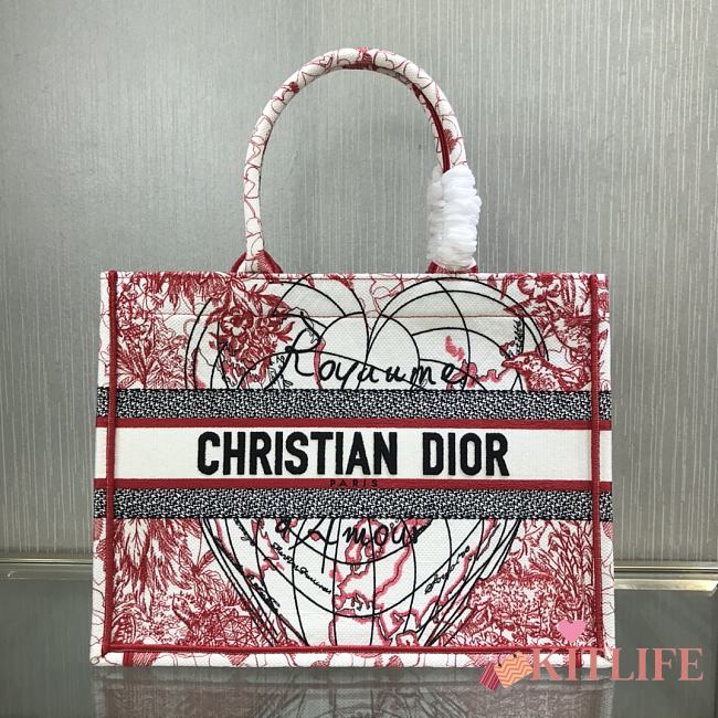 Kitlife Dior Book Tote Tanabata Love Red - 1296# - 36.5x28x17.5cm  - 1