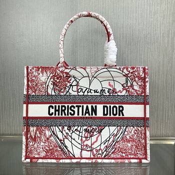 Kitlife Dior Book Tote Tanabata Love Red - 1296# - 36.5x28x17.5cm 