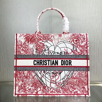 Kitlife Dior Book Tote Tanabata Love Red - 1296# - 41.5x38x18cm