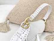 Kitlife Dior Saddle Cowhide Woven Pocket With Magnetic Closure White - M0446 - 25.5x6.5x20 cm - 2