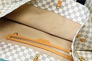 Kitlife Louis Vuitton Neverfull Damier Azur Cabas MM White - N41375 - 31 x 28 x 15 cm - 6