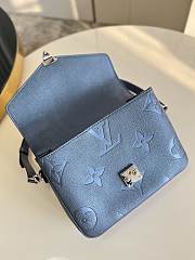 Kitlife Louis Vuitton Pochette Metis Monogram Empreinte Leather Fabric Metallic Blue - M59211 – 25.0 x 19.0 x 7.0 cm - 4