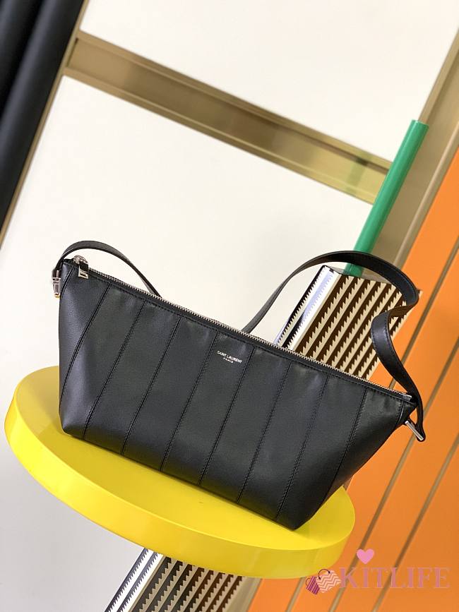 Kitlife YSL Monogramme Shoulder Bag Lambskin Black - 667490 – 15x36x14.5cm - 1
