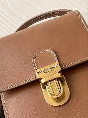 Kitlife YSL Tuc Phone Pouch With Strap In Supple Calfskin Brown - 667718 – 9x3.5x18cm - 2