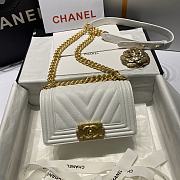 Kitlife Chanel White Caviar Grain Calfskin Gold Hardware – 67086 - 20cm - 1