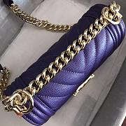 Kitlife Chanel Purple Caviar Grain Calfskin Gold Hardware – 67086 - 20cm - 2