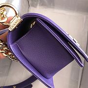 Kitlife Chanel Purple Caviar Grain Calfskin Gold Hardware – 67086 - 20cm - 3