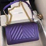 Kitlife Chanel Purple Caviar Grain Calfskin Gold Hardware – 67086 - 25cm - 5