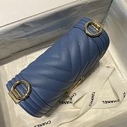 Kitlife Chanel Blue Caviar Grain Calfskin Gold Hardware – 67086 - 20cm - 4