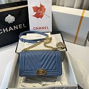 Kitlife Chanel Blue Caviar Grain Calfskin Gold Hardware – 67086 - 25cm - 1