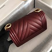 Kitlife Chanel Burgundy Caviar Grain Calfskin Gold Hardware – 67086 - 20cm - 6