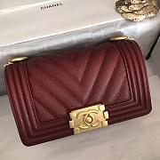 Kitlife Chanel Burgundy Caviar Grain Calfskin Gold Hardware – 67086 - 20cm - 4