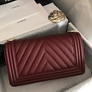Kitlife Chanel Burgundy Caviar Grain Calfskin Gold Hardware – 67086 - 25cm - 6