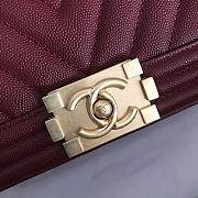 Kitlife Chanel Burgundy Caviar Grain Calfskin Gold Hardware – 67086 - 25cm - 2