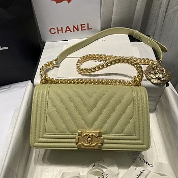 Kitlife Chanel Olive Green Caviar Grain Calfskin Gold Hardware – 67086 - 25cm