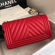 Kitlife Chanel Red Caviar Grain Calfskin Gold Hardware – 67086 - 20cm  - 3