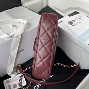 Kitlife Flap Bag Burgundy – 20x15x6.5 cm - 4