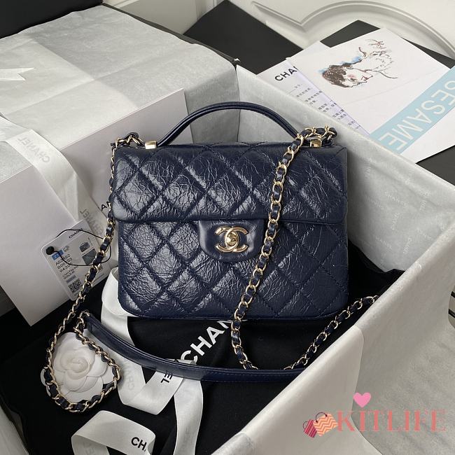 Kitlife Flap Bag Navy Blue – 20x15x6.5 cm - 1