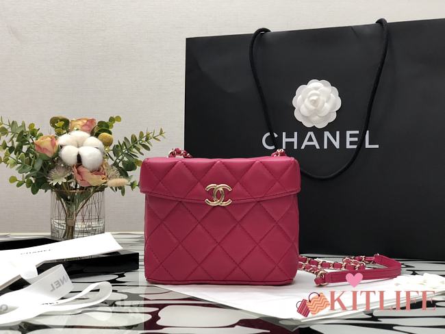 Kitlife Chanel Flap Retro Box Pink – 99114 – 14.5x16.5x7cm - 1