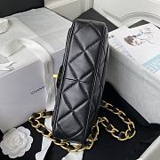 Kitlife Chanel Classic Diamond Flap Bag Black – 22×5×15.5cm - 6