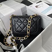 Kitlife Chanel Classic Diamond Flap Bag Black – 22×5×15.5cm - 5