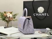 Kitlife Chanel Coco Handle Mini Gold Hardware Purple – 99003 - 13×19×9cm - 6