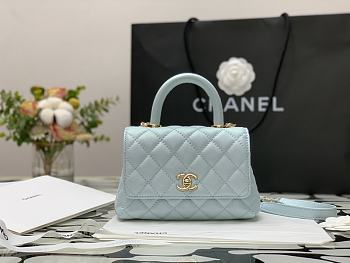 Kitlife Chanel Coco Handle Mini Gold Hardware Blue – 99003 - 13×19×9cm